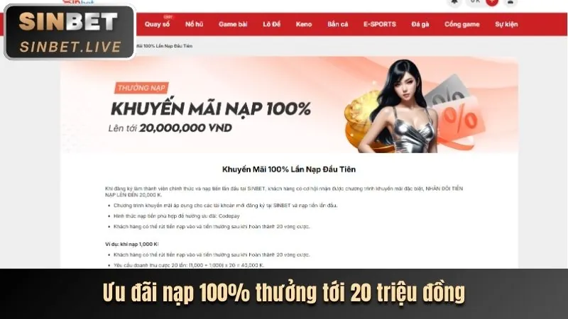 Tiền thưởng gửi tiền